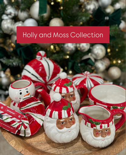Holly and Moss Santa Jar Creamer
